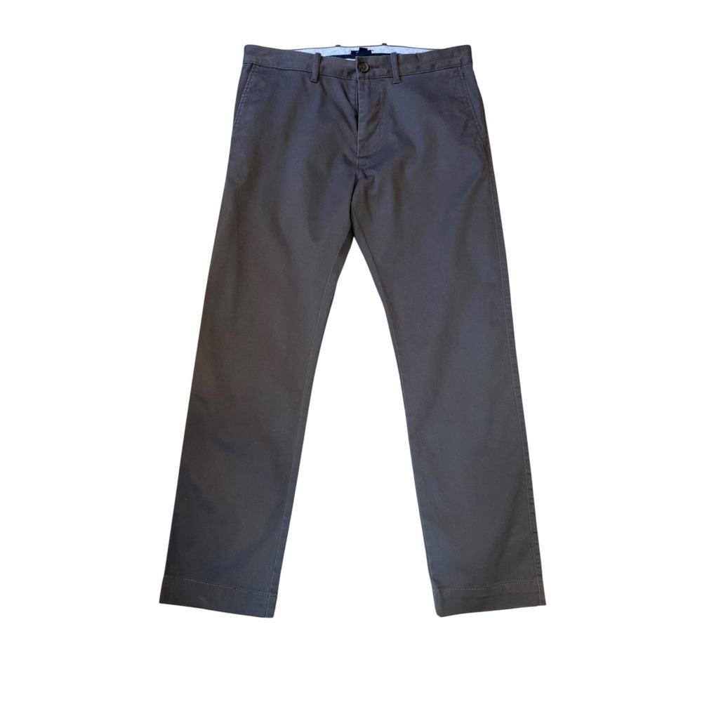 J.Crew Mens Original Chino Slim Fit Pants Charcoal Grey 30x30 CO399 NWOT